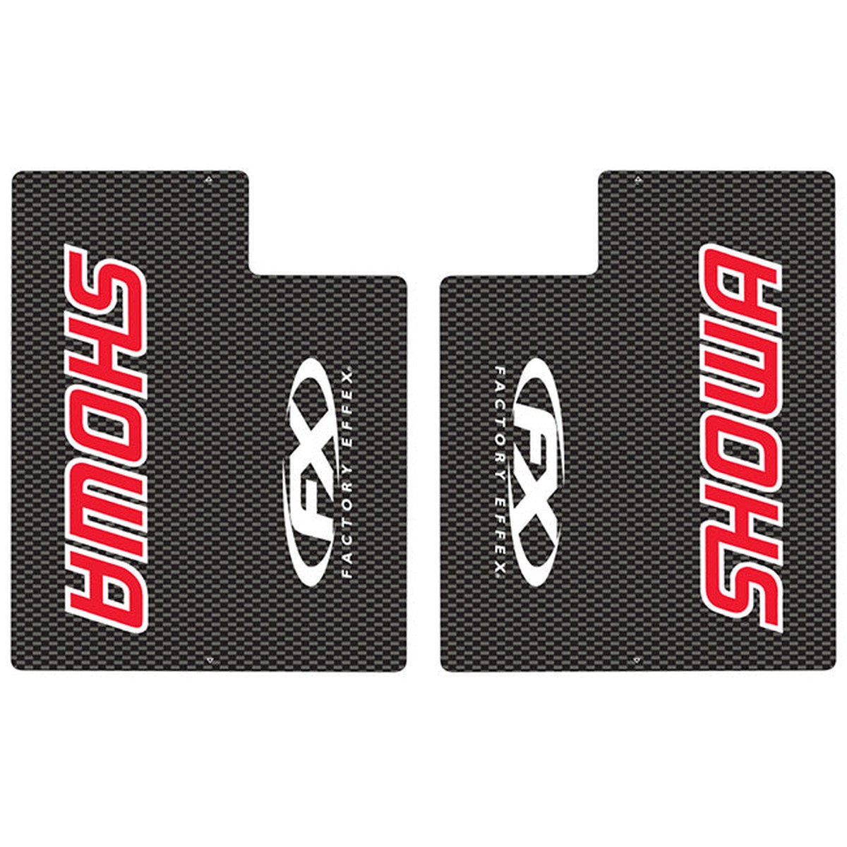 Black Carbon / Red Showa Upper Fork Shields Factory FX (FX02-7010)