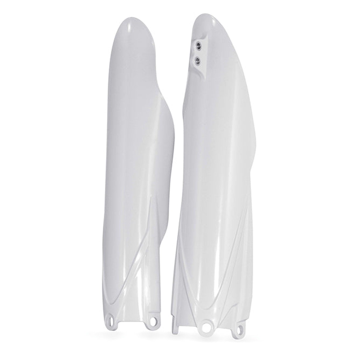 I Lower Fork Cover White CR125/250/500- CRF450R 02-03 Acerbis Indent (11622.030)