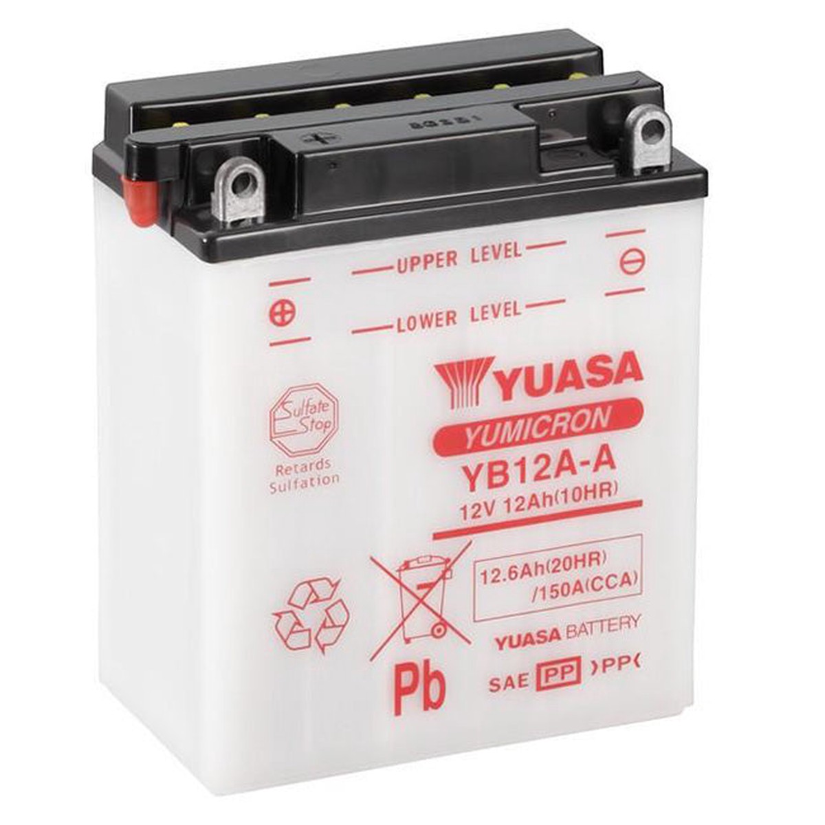 YB12A-A DG Battery with 0.8ltr acid pack Yuasa (YB12AAPK)