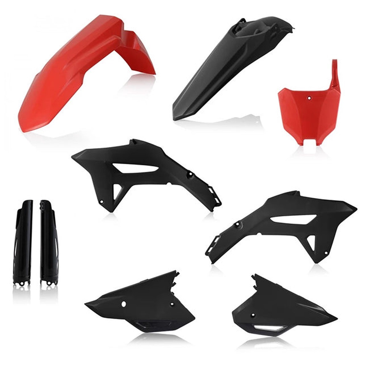 Honda Full Plastic Kit (CRF450R/250R 21-24/22-24) Red/Blk Acerbis (24559.349)