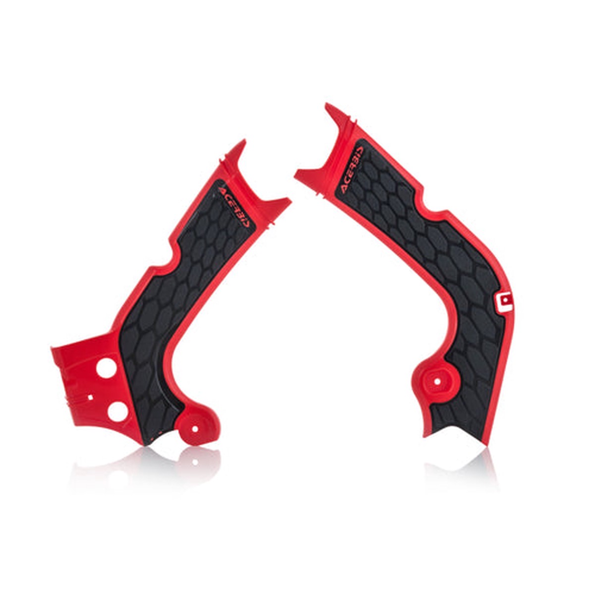 X-Grip Frame Guards Red/Black CRF250/450R 18-19/17/18 Acerbis (22386.110)