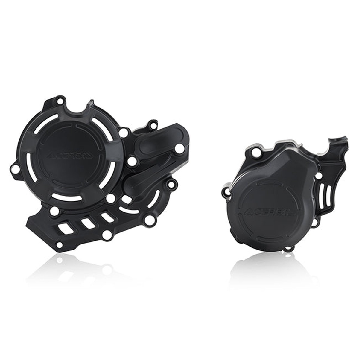 X-Power Engine Case Cover Kit Black CRF450R/RX 21-25 Acerbis (24688.090)