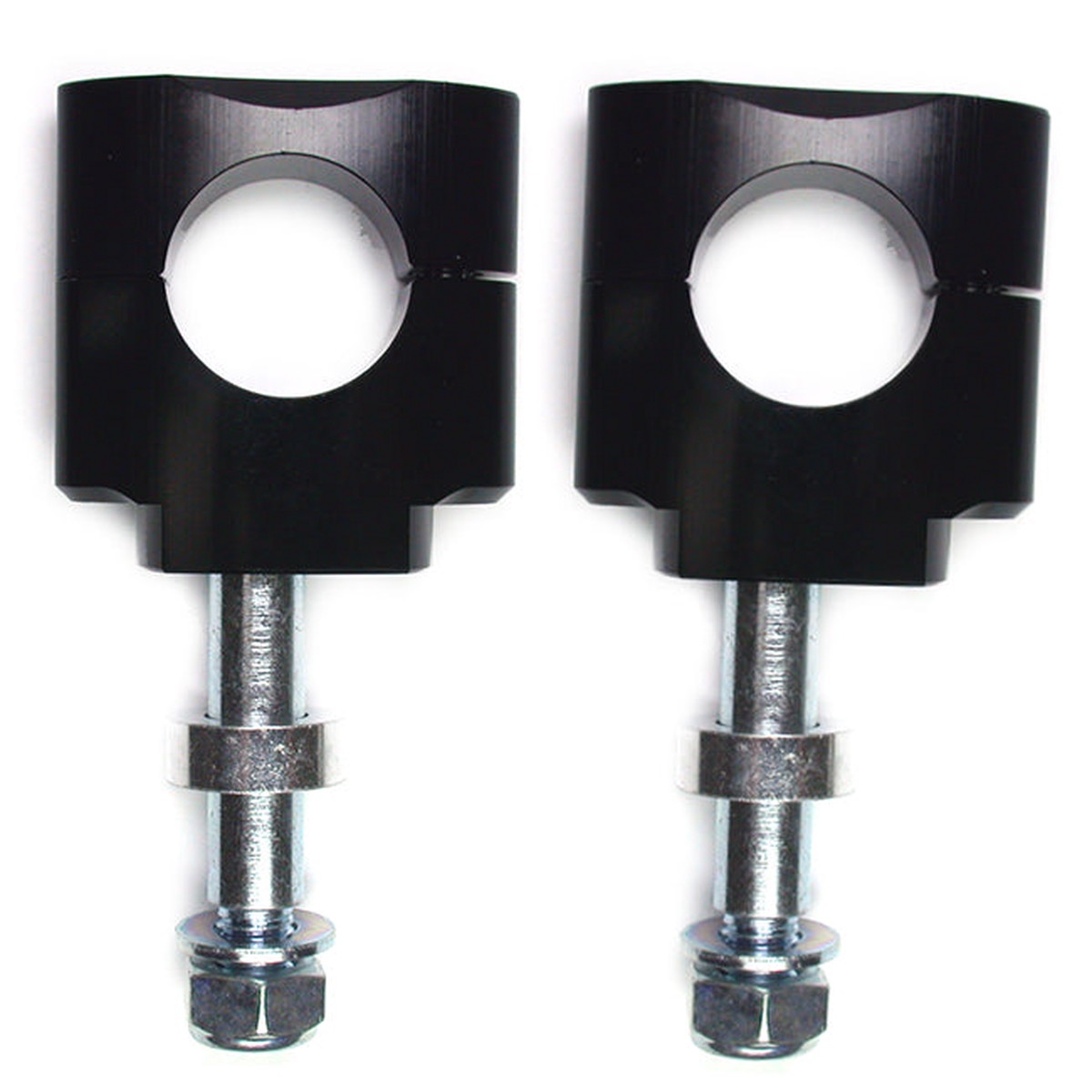 32mm risers for fatbars bolt thro black Artrax (BM07B)