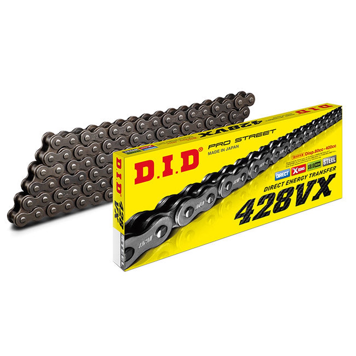 428VX x 136FB X'Ring chain w/ FJ clip link DID (428VX136)