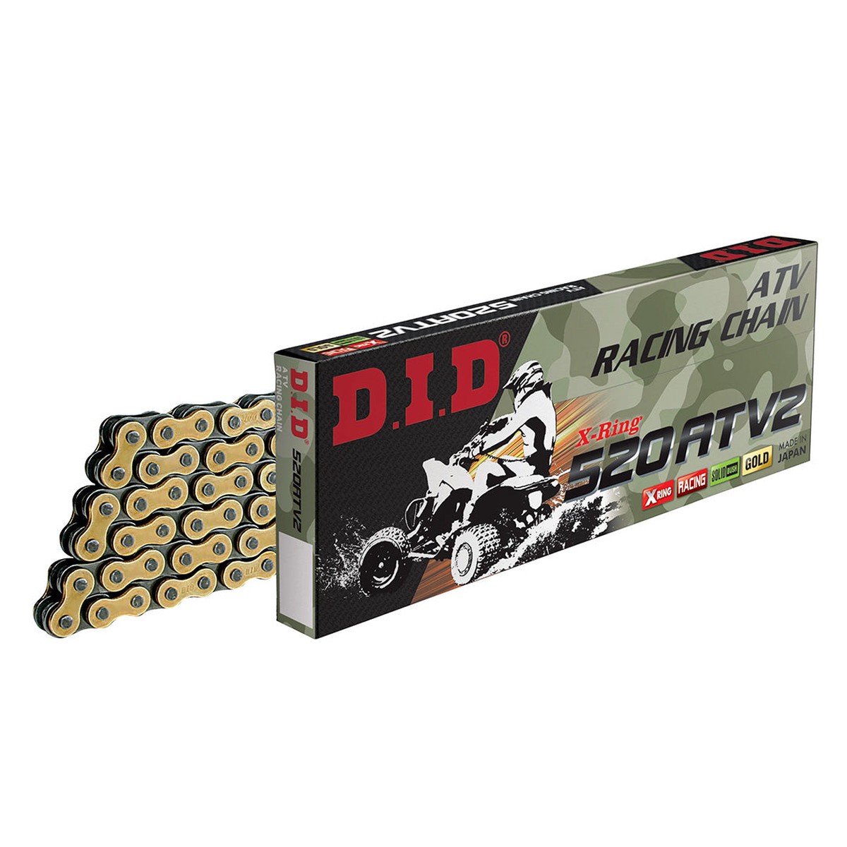 520ATV2 x 104FB G&B X'Ring solid bush chain DID (520ATV2104G)