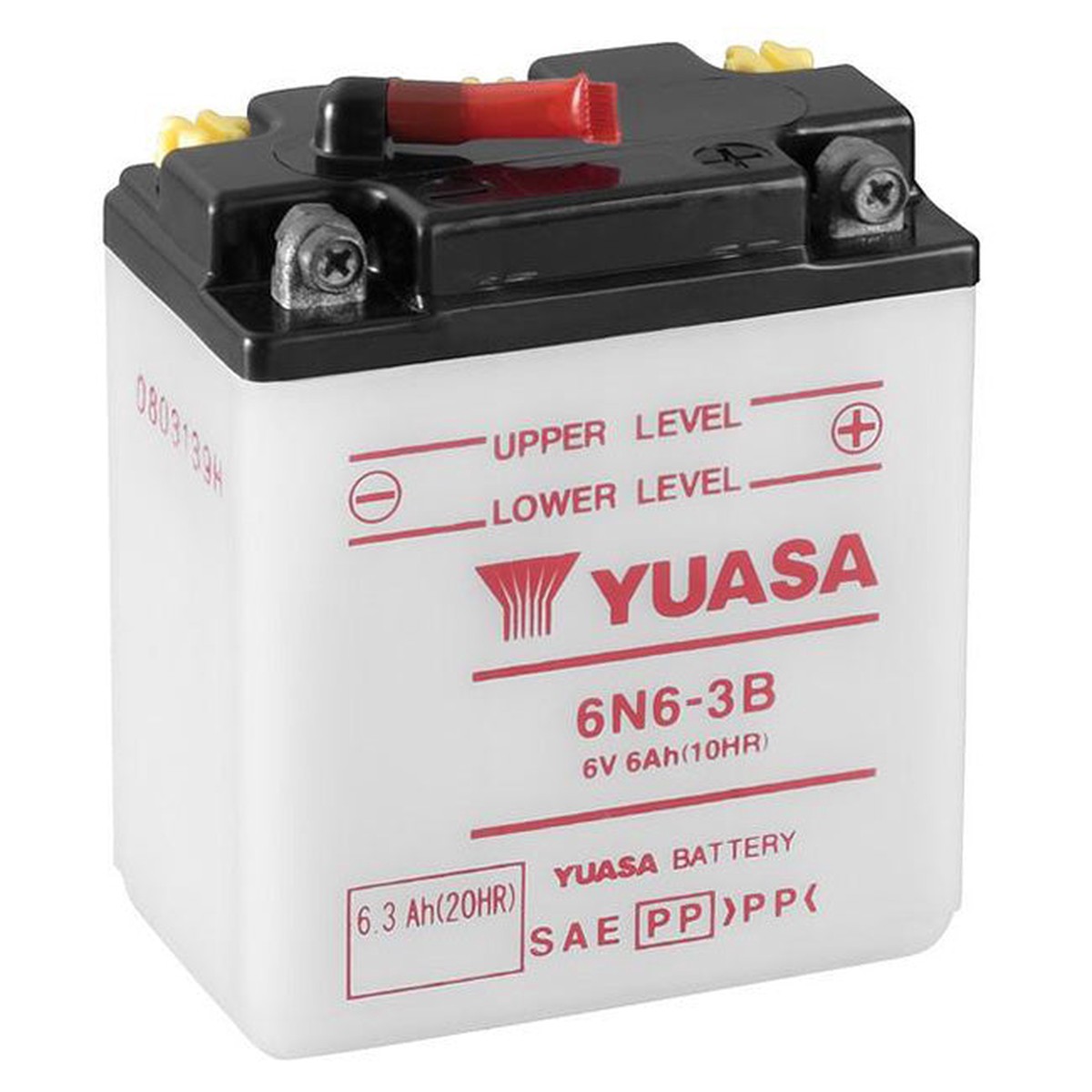 6N6-3B DG Battery with 0.3ltr acid pack Yuasa (6N63BPK)
