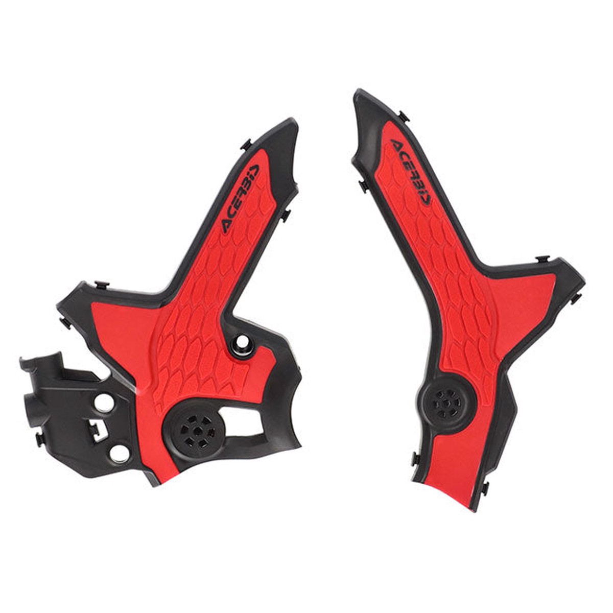 X-Grip Frame Guards Black/Red CRF300L/Rally 21-25 Acerbis (25127.323)
