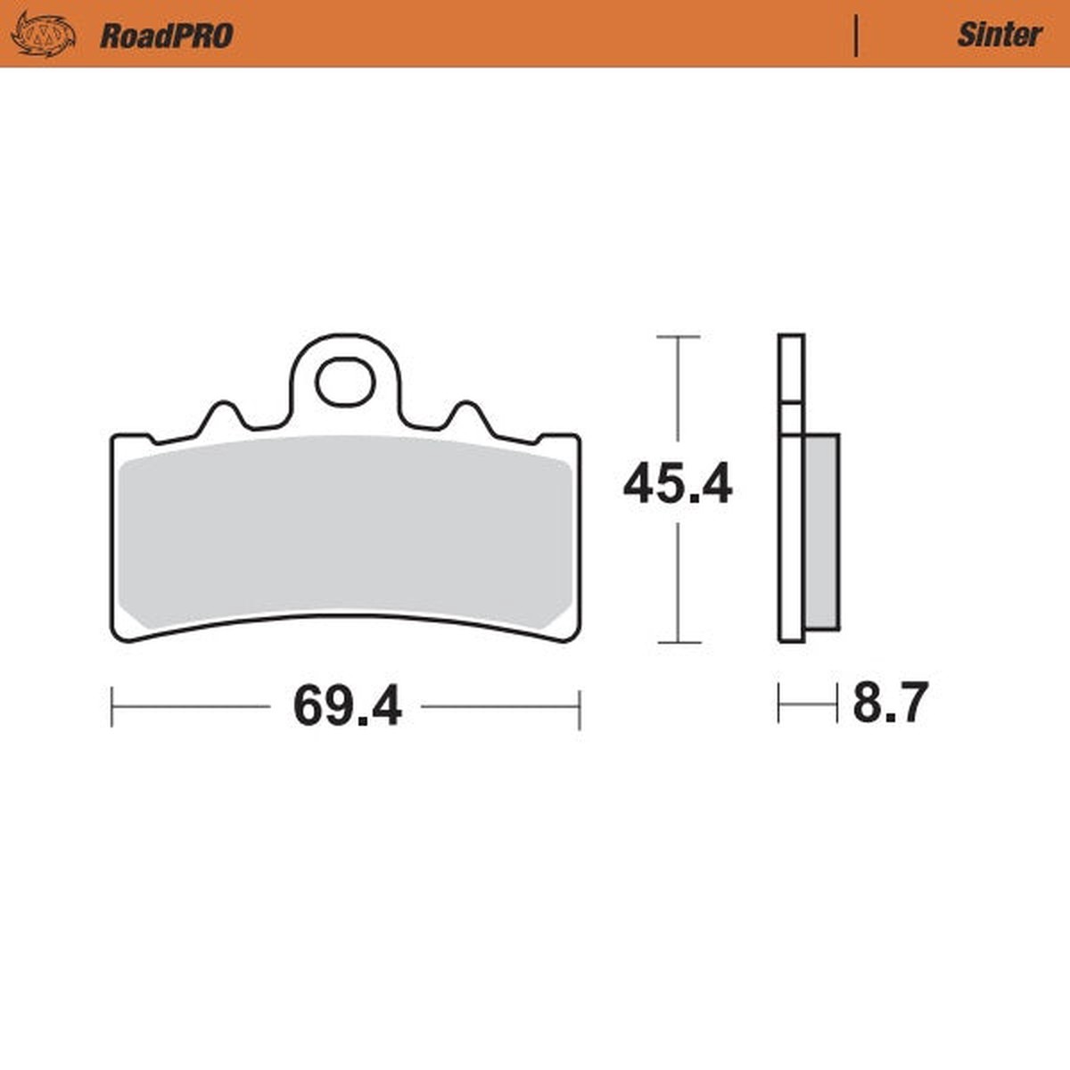 BRAKE PADS MOTO MASTER FRONT SINTERED BMW HUSQVARNA KTM