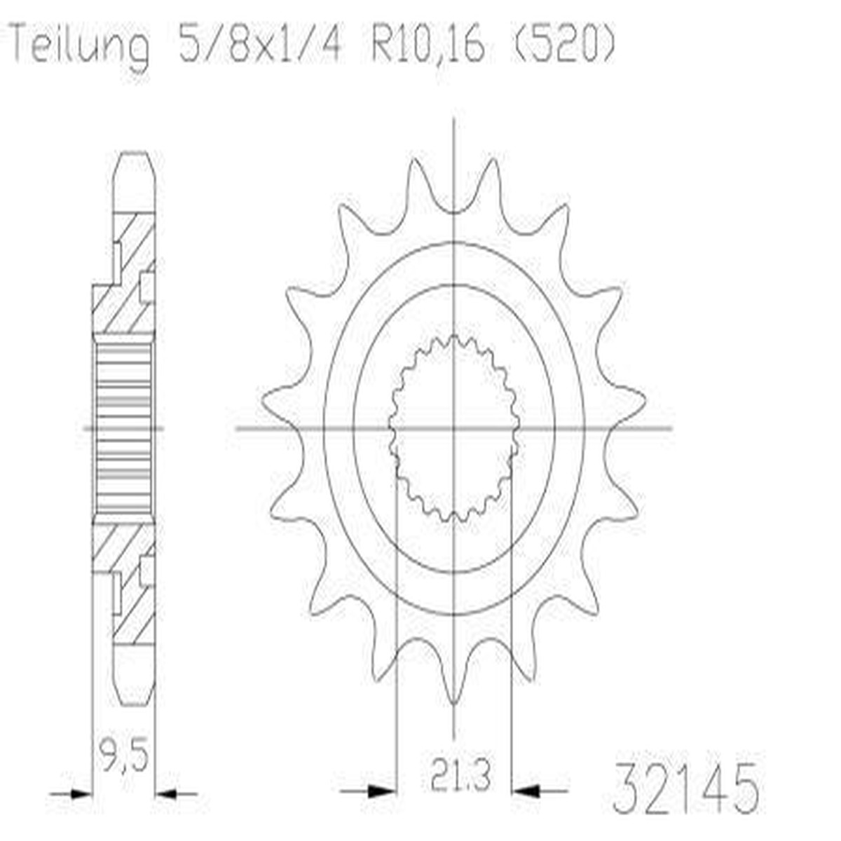 SPROCKET FRONT MOTO MASTER STEEL 15T HONDA CR CRF TRX