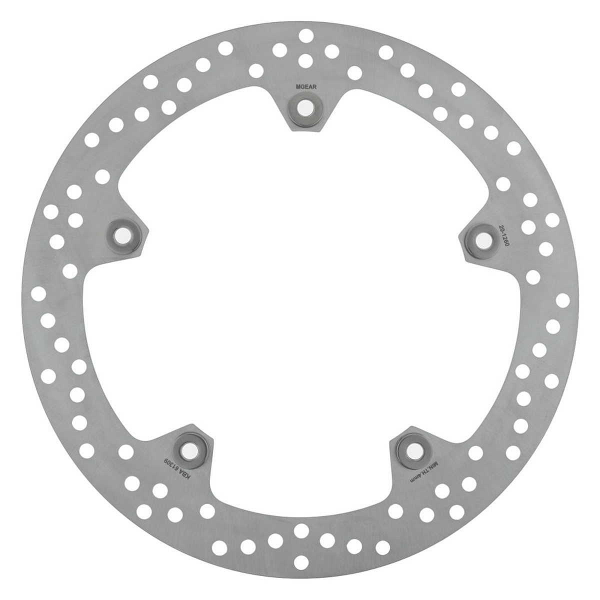 BRAKE DISC FRONT LEFT / RIGHT METAL GEAR WITH BUTTONS 305MM OD 151MM ID