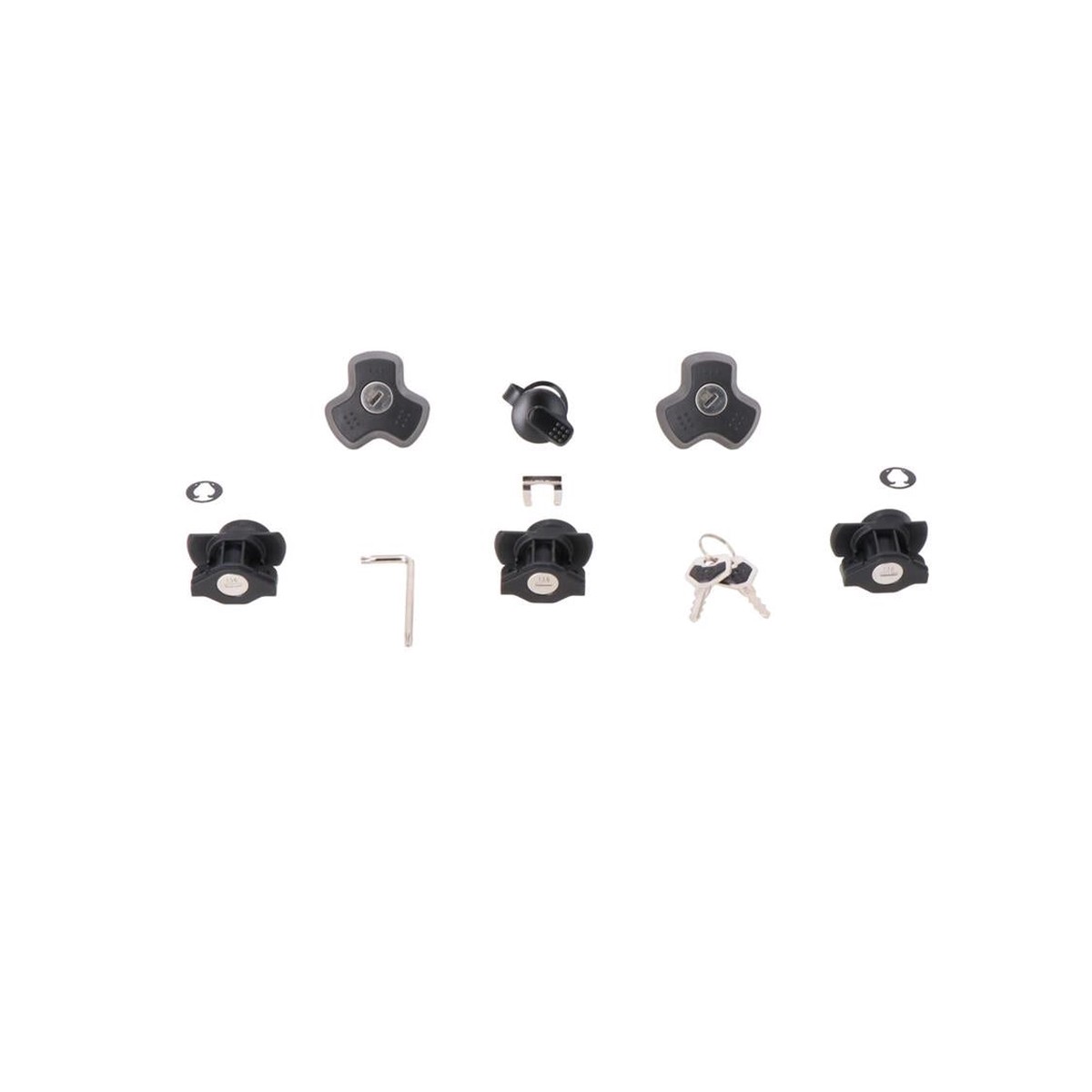 HARD CASE LOCK SET SW MOTECH 3 LOCKS 1 TRAX LOCK SET 2 ANTI THEFT DEVICES
