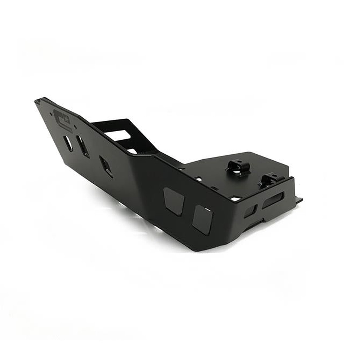 BASH PLATE CROSSPRO 4MM ALUMINIUM BLACK KAWASAKI KLR650 08-15