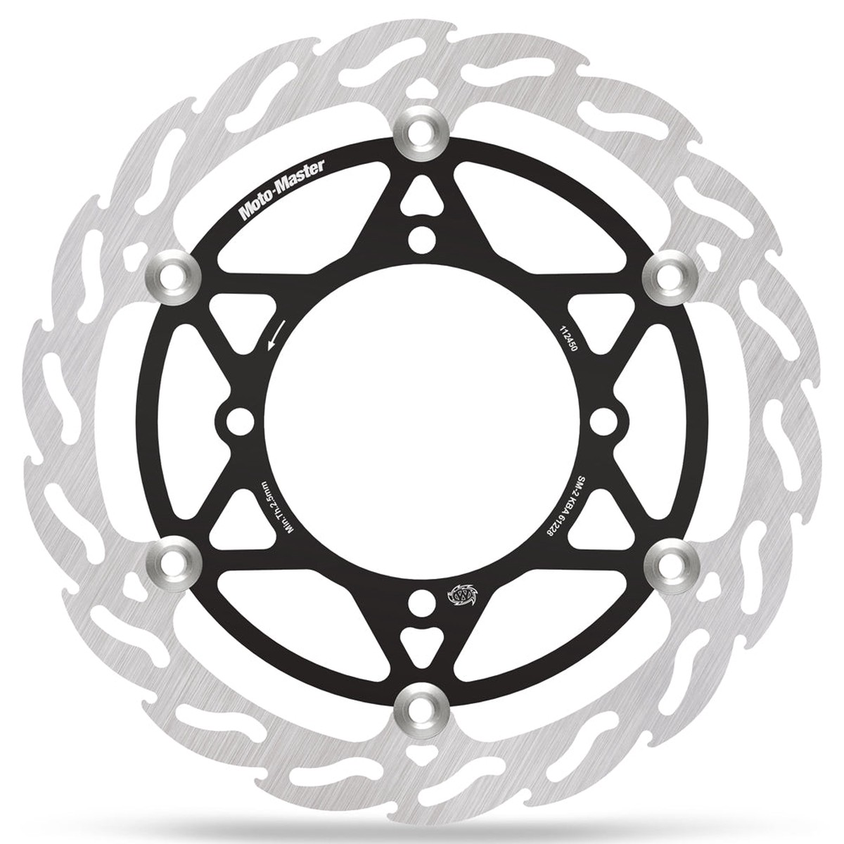 BRAKE DISC FRONT MOTO MASTER FLAME 280MM FLOATING KAWASAKI KX125 KX250 KX250F KX450F KX250X KX450X