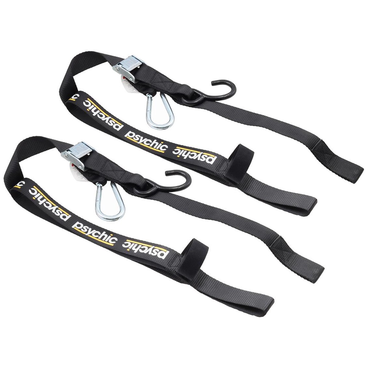 TIEDOWN PSYCHIC W/ SOFT HOOK, S HOOK AND CARBINER 10.5MM OD