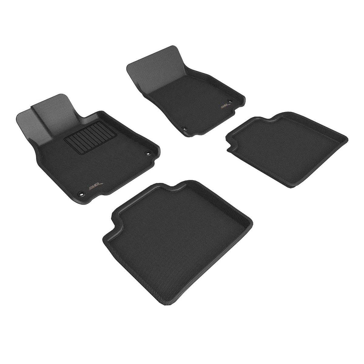 3D Maxpider 2013-2017 Lexus LS460L Kagu Black 1st Row 2nd Row Floor Liner L1LX04801509