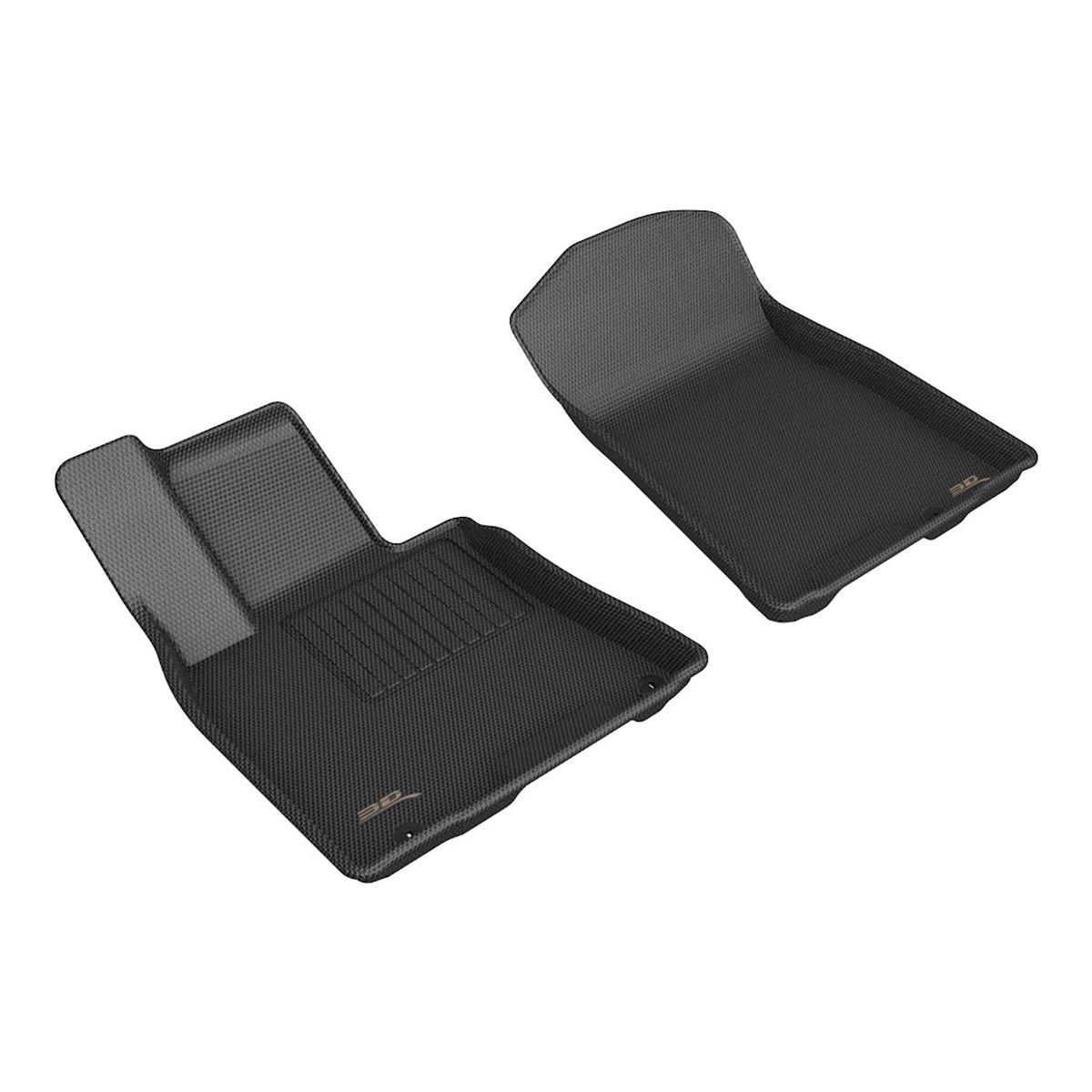 3D Maxpider 2022-2025 Genesis GV70 Kagu Black 1st Row Floor Liner L1GS01111509