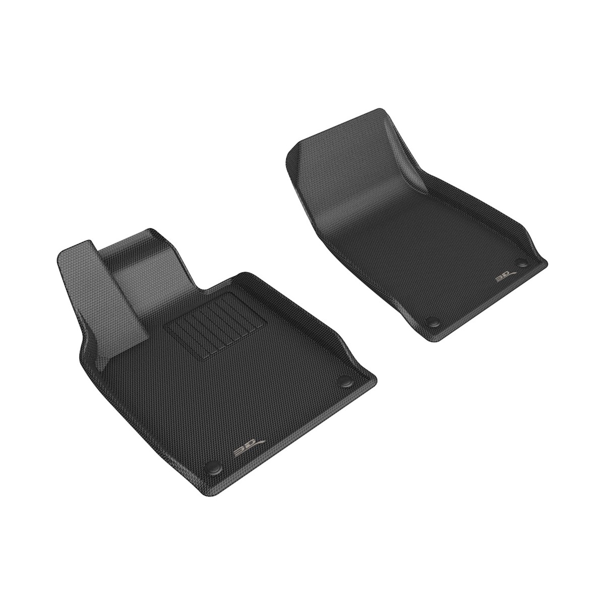 3D Maxpider 2021-2026 Porsche Taycan 2020-2026 Audi E-Tron GT Kagu Black 1st Row Floor Liner L1PO02711509
