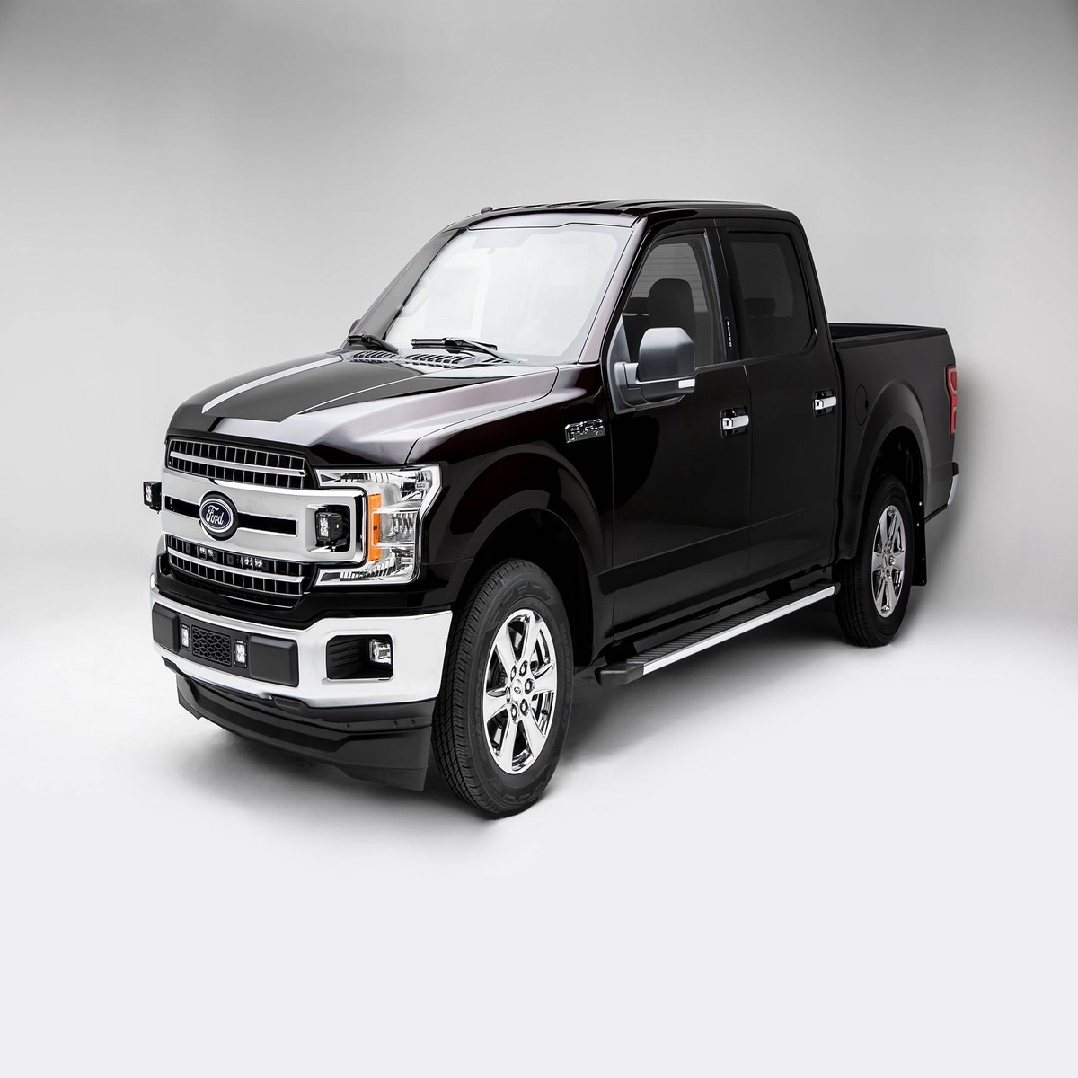 ZROADZ 2018-2020 Ford F-150 XLT F-150 Sport F-150 Super Crew 3 Inch OEM Grille Kit Black LED Pod Lights and Universal Wiring Harness Z415751-KIT